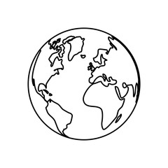 Save the world icon vector illustration graphic design