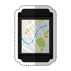 gps service isolated icon vector illustration design