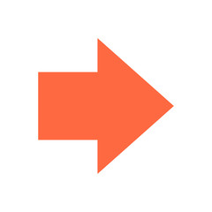 Arrow icon direction button pointer sign flat style