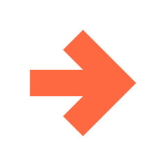 Arrow icon direction button pointer sign flat style