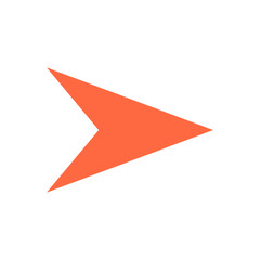 Arrow icon direction button pointer sign flat style