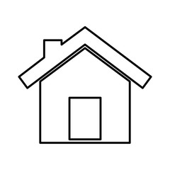 house silhouette isolated icon vector illustration design