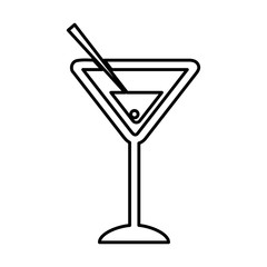 cocktail cup isolated icon vector illustration design