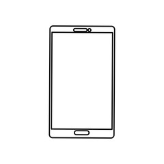 Mobile smartphone technology icon vector illustration graphic design