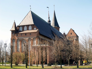 Fototapeta na wymiar Kaliningrad, Russia. View of the Cathedral