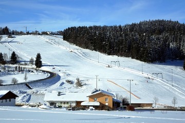 winter in sankt englmar - skihang