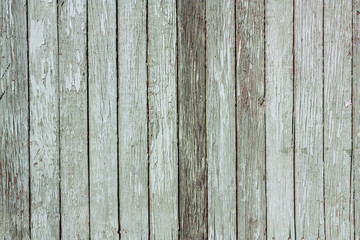Old painted, wooden fence