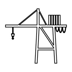 crane service isolated icon vector illustration design