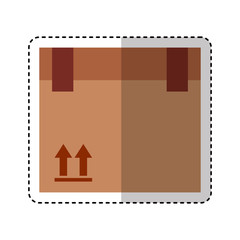 carton box packing icon vector illustration design