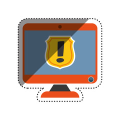 Security system technology icon vector illustration graphic design