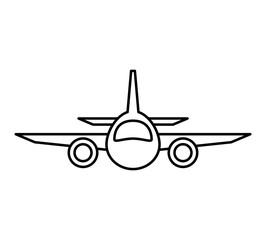 airplane fly isolated icon vector illustration design