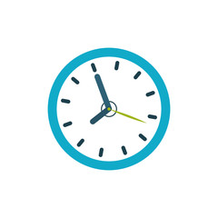 Isolated time clock icon vector illustration graphic design