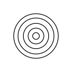 Round target dartboard icon vector illustration graphic design