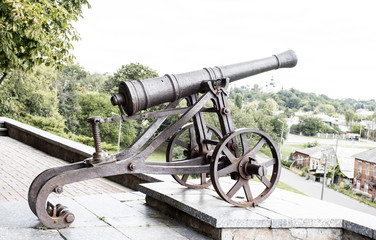 old cannon, Chernigov in Ukraine