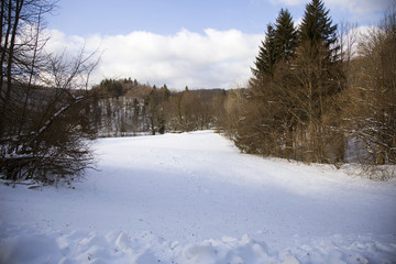 Plitvice lakes national park in Croatia, winter edition