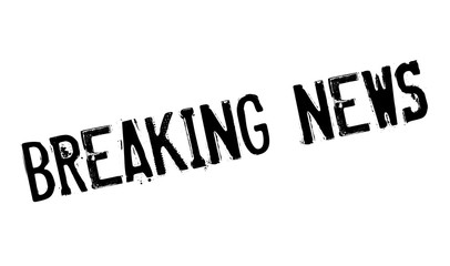 Breaking News rubber stamp