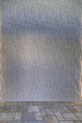 Concrete Entry Wall with Patio Paver Bricks