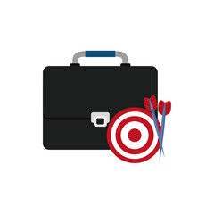 Isolated business briefcase icon vector illustration graphic design