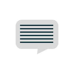 Isolated chat bubble icon vector illustration graphic design