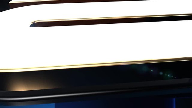 Simbolo chimico dell'oro animato in 3D