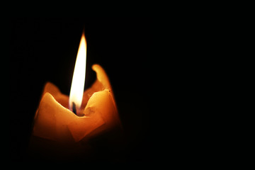 candle and darkness