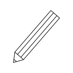 Wooden colored pencil icon vector illustration graphic design