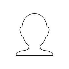Man faceless head icon vector illustration graphic design