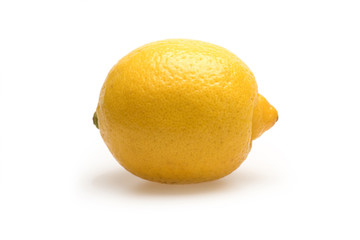 yellow lemon isolated on white