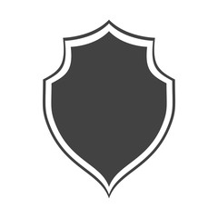 shield protection insignia security dark background vector illustration eps 10