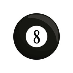 ball black billard eight icon vector illustration eps 10