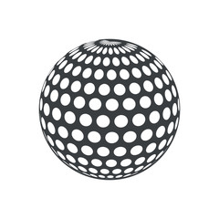silhouette ball golf sport play icon vector illustration eps 10