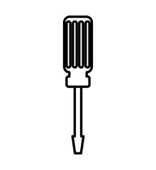 screwdriver tool isolated icon vector illustration design