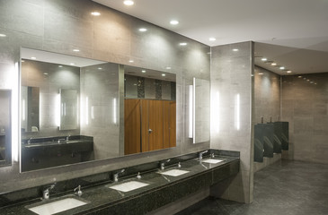 Toilet room in the modern interior