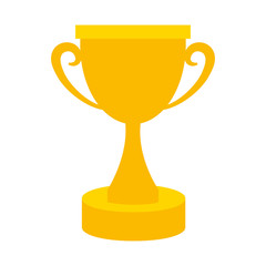 golden trophy award competition champion vector illustration eps 10