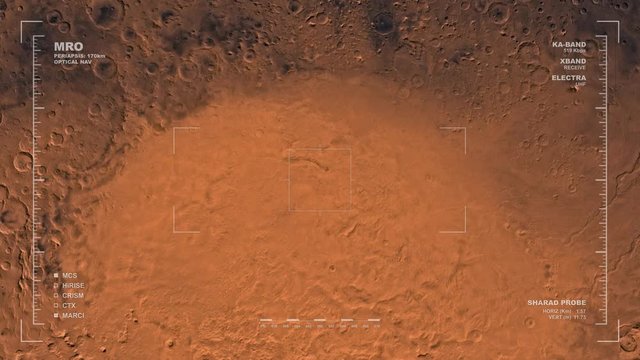 MRO mapping flyover of Hellas Planitia, Mars. Clip loops and is reversible. Scientifically accurate HUD. Data: NASA/JPL/USGS 