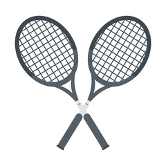 two racket crossed tennis graphic vector illustration eps 10