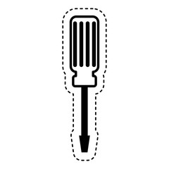 screwdriver tool isolated icon vector illustration design