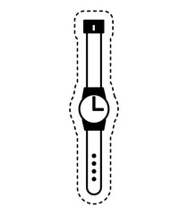 masculine hand watch icon vector illustration design