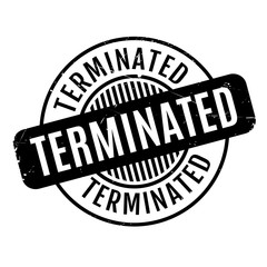 Terminated rubber stamp. Grunge design with dust scratches. Effects can be easily removed for a clean, crisp look. Color is easily changed.