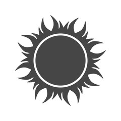 Sun icon - vector Illustration
