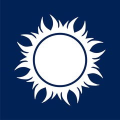 Sun icon - vector Illustration