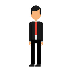 businessman character isolated icon vector illustration design