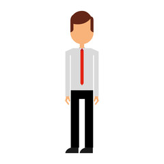 businessman character isolated icon vector illustration design