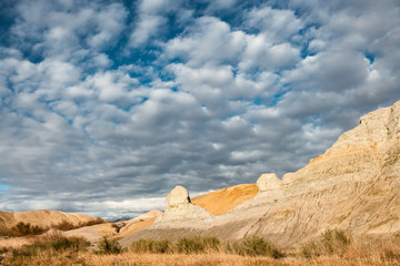 Cloudy sky at Death Valley near Texas Spring campground, CA