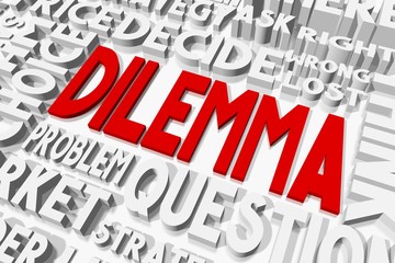 Fototapeta premium Dilemma concept