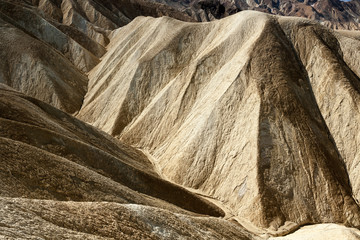 Graphical detail at Zabriskie Point at Death Valley, CA