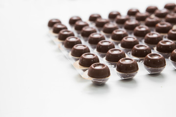 Obraz na płótnie Canvas handcrafted chocolate candies