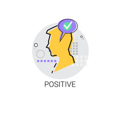 Positive Good Approved Profile Icon Avatar Vector Illustration