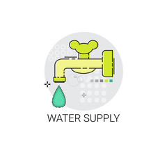 Water Supply Energy Efficiency Power Save Invention Vector Illustration