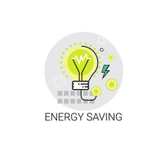 Light Bulb Energy Saving Icon Vector Illustration
